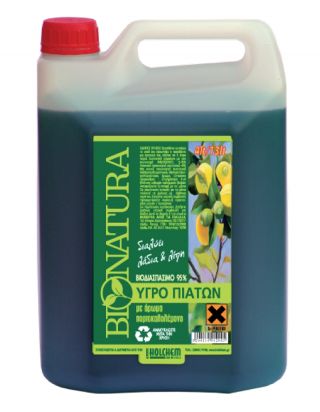 Bionatura Υγρό Πιάτων Λεμόνι 4L